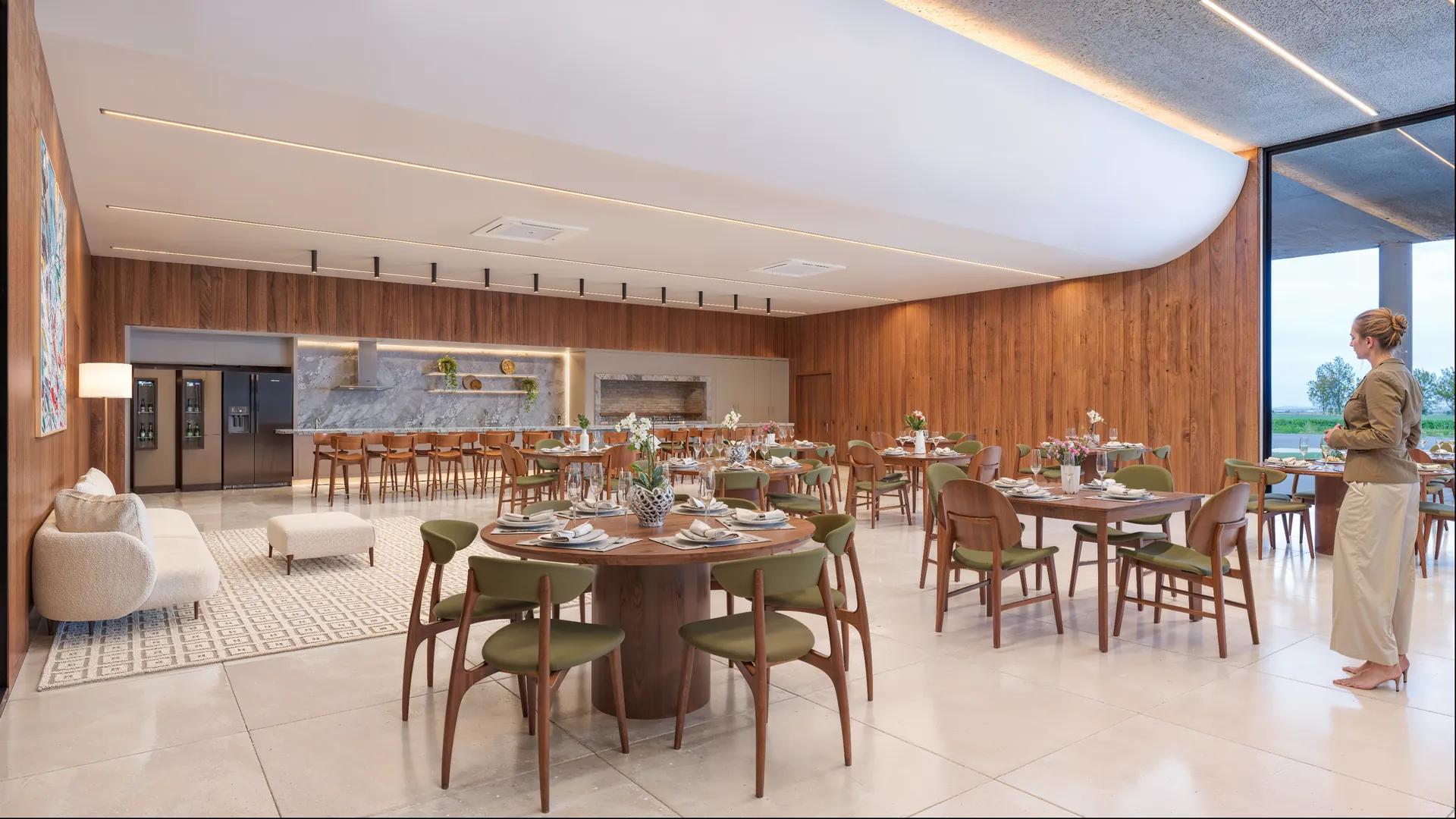 Espaço gourmet do clube do Brávia