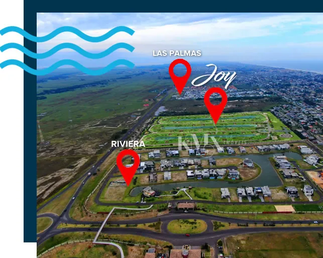 Mapa de localização do Joy Xangri-Lá em Xangri-Lá, ao lado do Riviera e Las Palmas