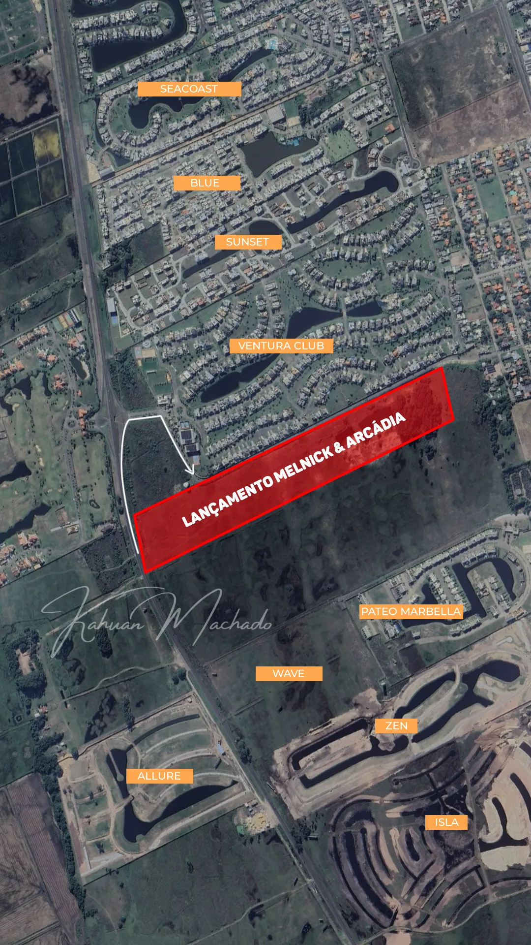 Mapa de localização do RARO em Xangri-Lá, junto ao Ventura Club