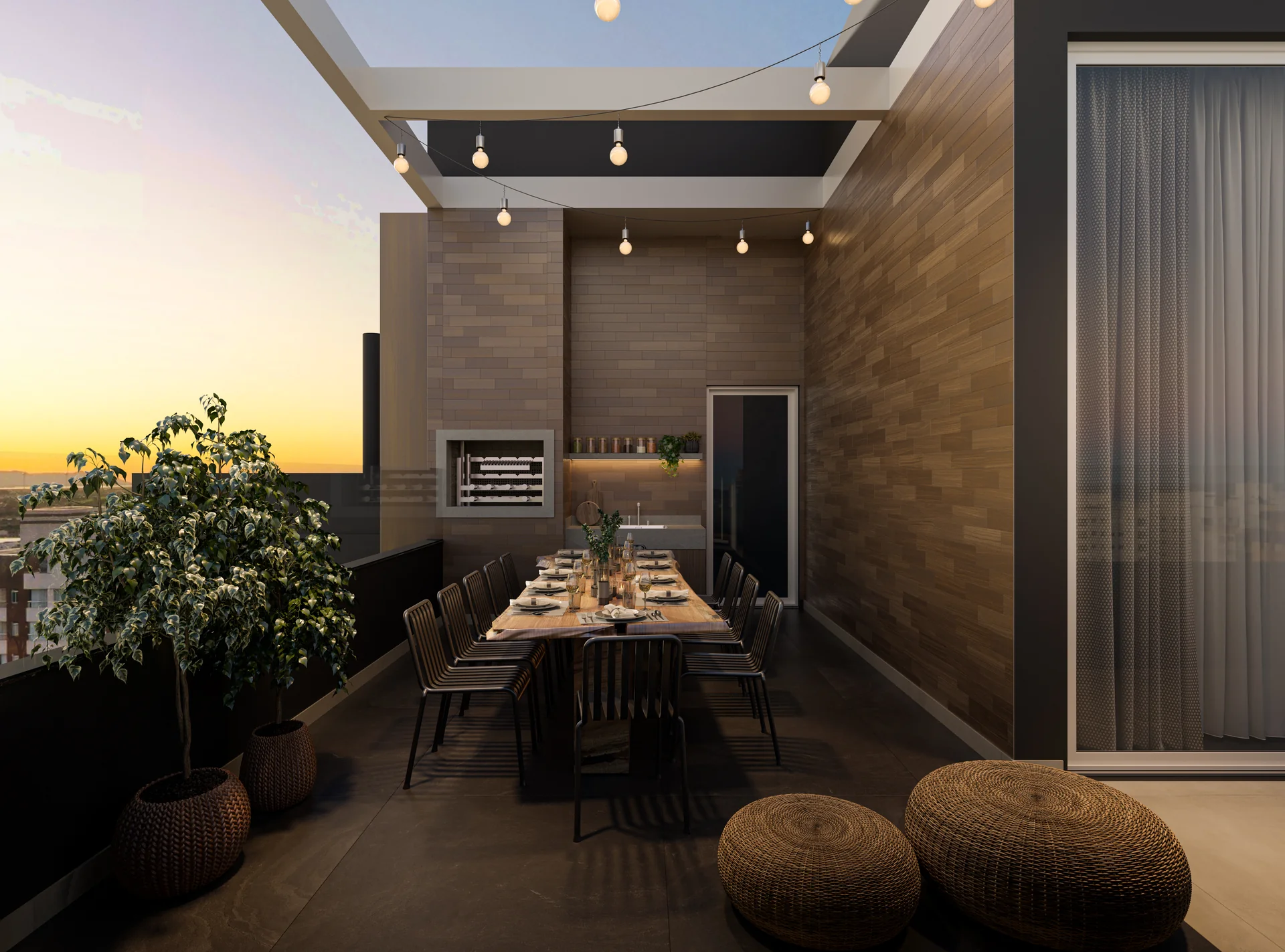 Parrilla do Soul Residence (render ilustrativo)
