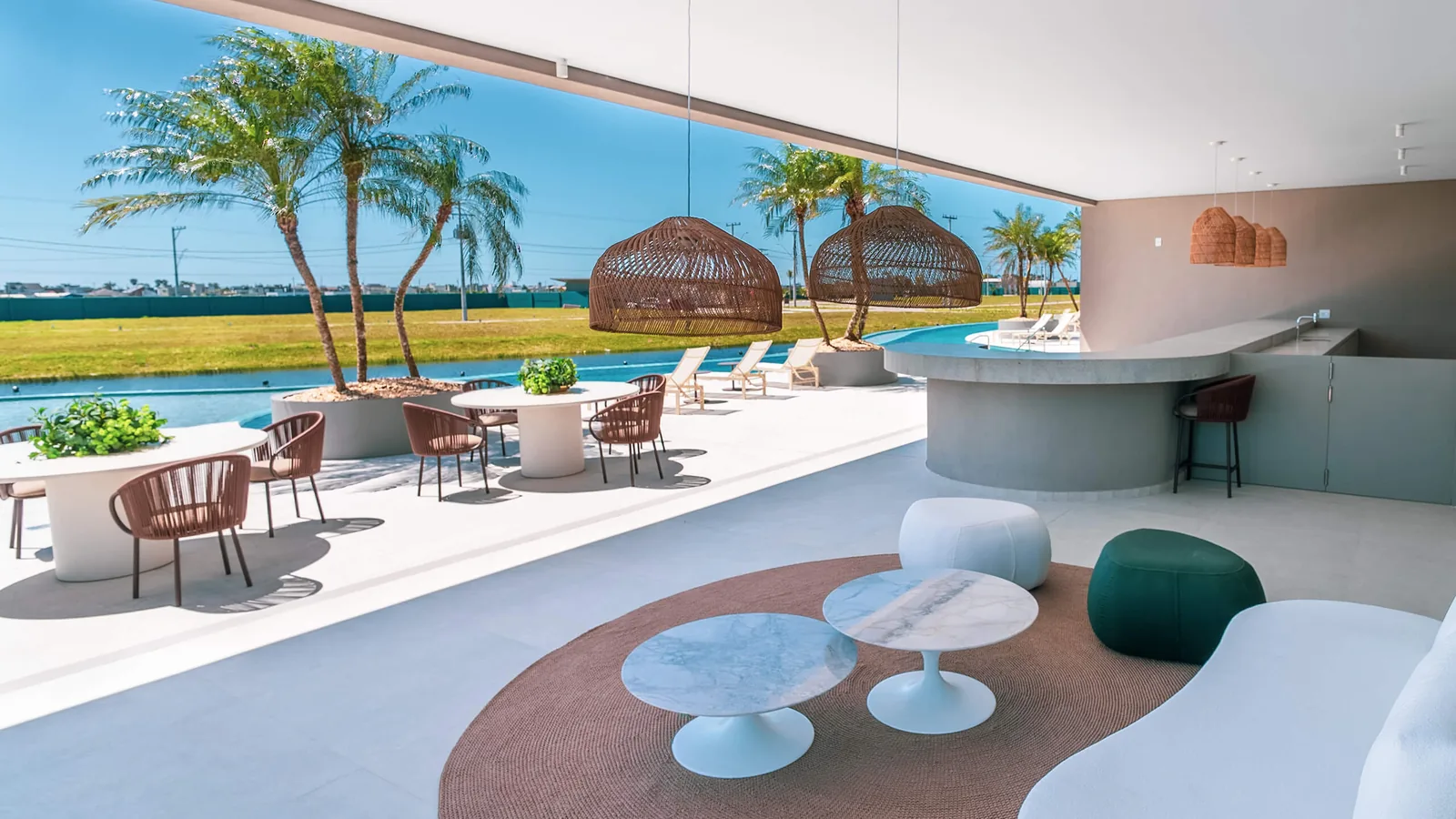 Sala de jogos do Club House do Wave Home Resort